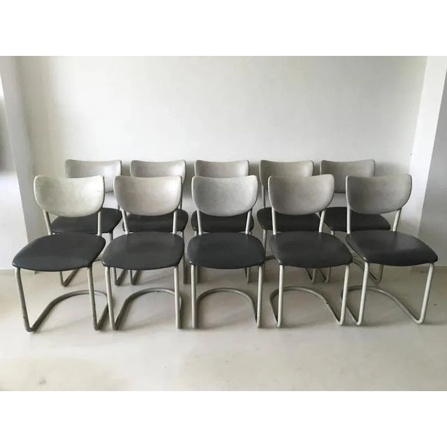 Mid-Century Modern Mid-Century Model 2011 Chairs by De Wit Brothersor for De Wit Schiedam, Set of 10 For Sale - Image 3 of 9