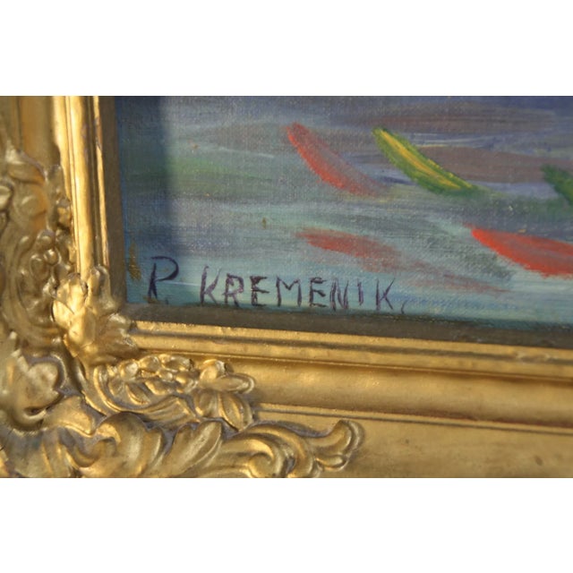 Early 20th Century Early 20th Century Vintage Paul Kremenik Painting, Framed For Sale - Image 5 of 7