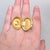 Metal Vintage 1968 Signed Napier Goldtone Cabochon Faux-Lapis "Poison" Adjustable Ring For Sale - Image 7 of 13