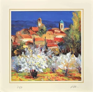 After Nicholas Verrall, The Village, Lithograph, Late 20th Century