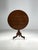 Very beautiful oak tilt top / folding table. Originally from England, 19th century. Stands on wheels. Condition is very...