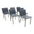 Cb2 Phoenix Carbon Gray Dining Chairs, Set of Six For Sale