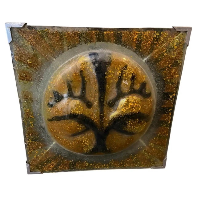 This monumental 1960s ceiling light is a breathtaking example of Space Age futurism, designed by the visionary Angelo...