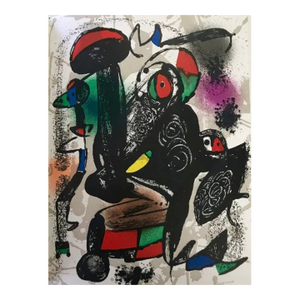 Joan Miro Original Lithograph V4-3 Mourlot 1981