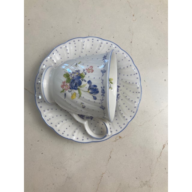 Late 20th Century Nikko Tea Cup and Saucer Made in Japan For Sale - Image 9 of 13