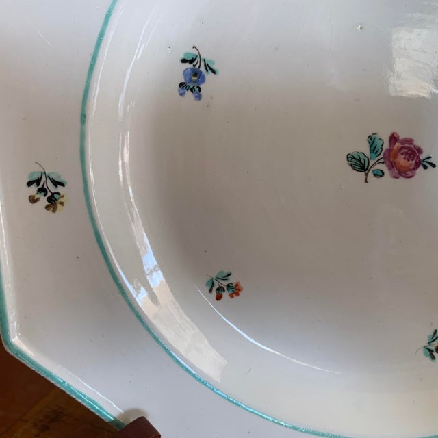 Fabbrica Del Vecchio Italian Creamware Plates, Ca. 1820- A Pair For Sale - Image 12 of 17