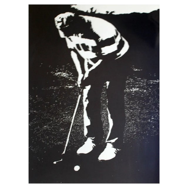 Jolanta Babicz, A Golf Player, 2011, Linocut For Sale