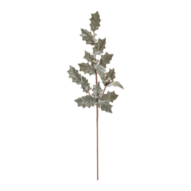 Bring classic holiday charm to your seasonal décor with this Holly Spray set, designed to add soft texture and festive...
