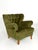 Modern Lounge Chairs in Olive Mohair Velvet, Sweden, 1940, Set of 2 For Sale - Image 3 of 8