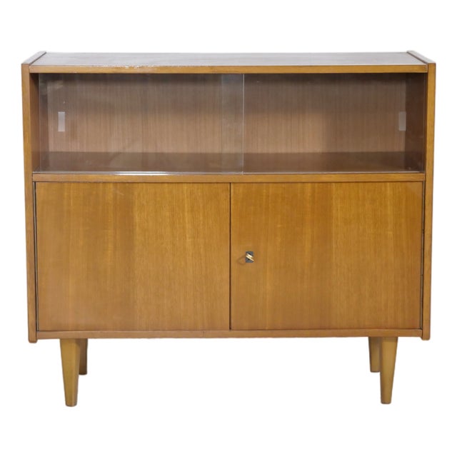 Teak Vintage Sideboard Vitrine, 1960er For Sale