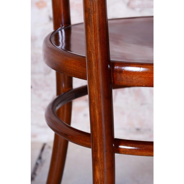 Czech Art Deco Beech Chair attributed to Thonet, 1920s For Sale - Image 3 of 11