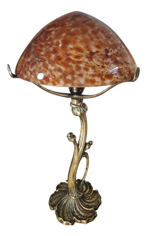 Art Nouveau Style Bronze Lamp, 1975