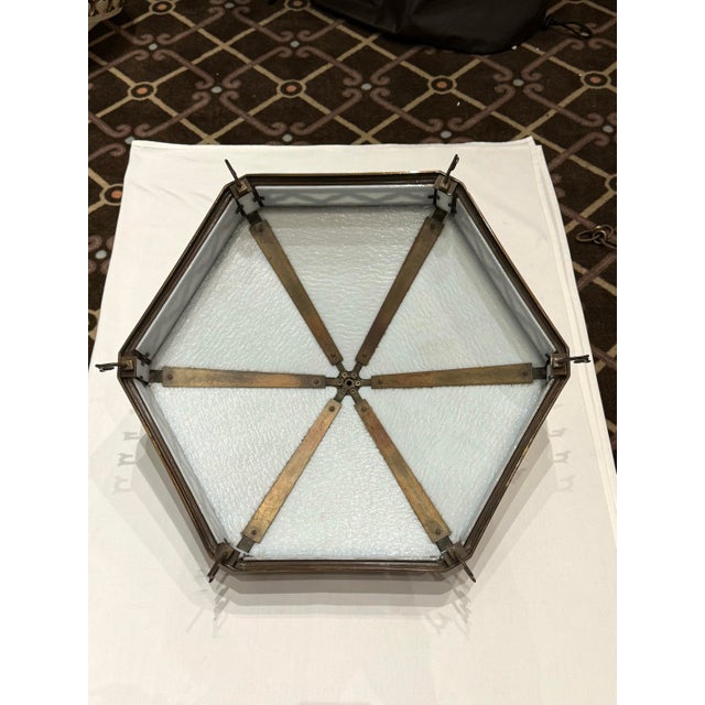 Metal Early 2000s Gothic Style Custom Suspended Ceiling Light / Chandelier For Sale - Image 7 of 9