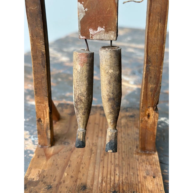 Vintage Folk Art Acrobat Whirligig, Circa 1st-Half 20th Century For Sale - Image 13 of 18