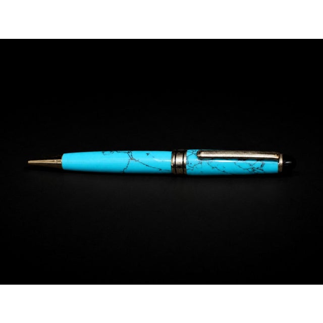 Turquoise Pen Gemstone Ballpoint Southwest American For Sale - Image 10 of 10