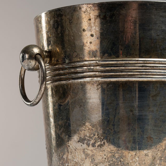 Silver 20th Century French Silver-Plated Champagne Bucket For Sale - Image 8 of 15