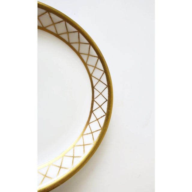 English White and Gold Porcelain Jewelry Dish, Circa 20th Century, England For Sale - Image 10 of 11