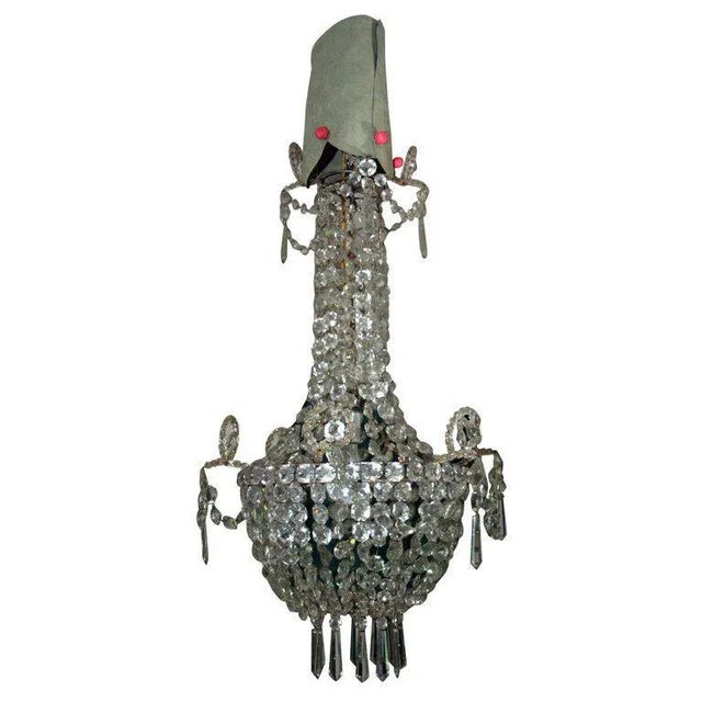 Mid 19th Century Napoleon III Lustre De Fete Crystal Chandelier For Sale - Image 11 of 11