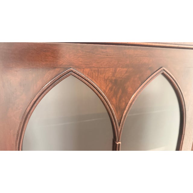 Mid 20th Century Kittinger Colonial Revival Mahogany Secretary Bookcase With Finials For Sale - Image 11 of 12