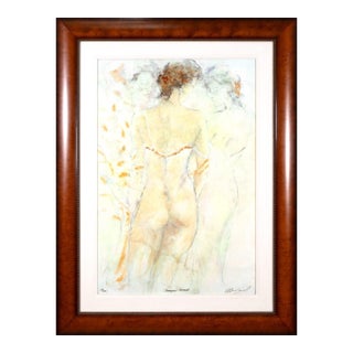 Gary Benfield Tranquil Moments Signed Embellished Serigraph on Canvas 118/150 For Sale