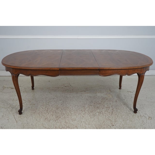 Baker French Walnut Dining Room Table For Sale - Image 13 of 18