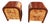 Late 20th Century Art Deco Bentwood 3 Drawer Nightstands, Pair For Sale