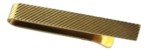 Tiffany & Co. 14k Yellow Gold Fluted Tie Clip