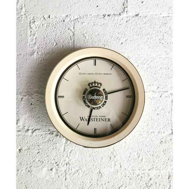 1970s Large Vintage Wall Clock by Warsteiner, 1970s For Sale - Image 5 of 5