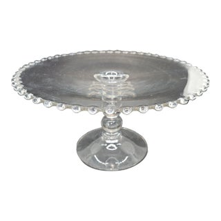 Vintage Imperial Glass Company Cake Stand, "Candlewick" Pattern For Sale