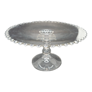 Vintage Imperial Glass Company Cake Stand, "Candlewick" Pattern