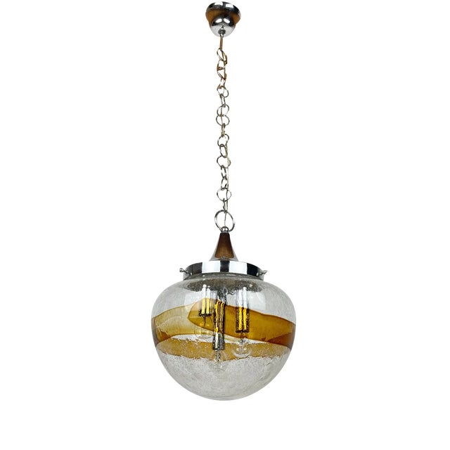 Murano Glass Pendant Lamp, Italy, 1970s For Sale