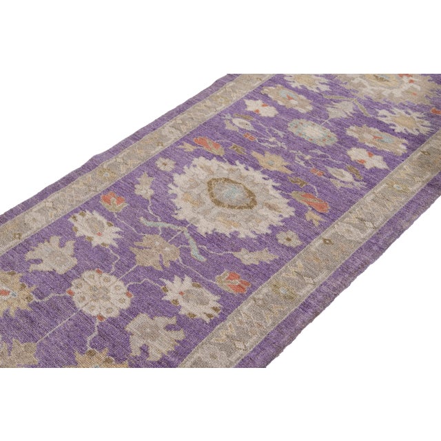 21st Century Modern Sultanabad Wool Long Runner Rug For Sale - Image 4 of 11
