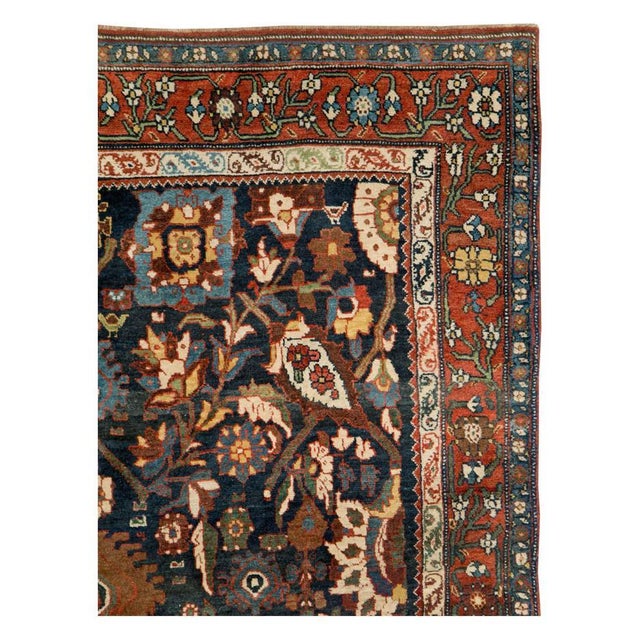 Rustic Galerie Shabab Collection Early 20th Century Persian Bidjar Carpet For Sale - Image 3 of 10