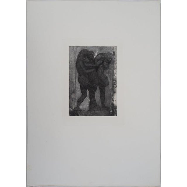 Auguste Rodin (1840-1917) (after) Shadows of Three Warriors, 1897 Photogravure reworked using drypoint (Goupil Workshop)...