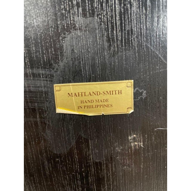 1970s Maitland-Smith Bronze on Wood Wall Sconces - a Pair For Sale - Image 11 of 11