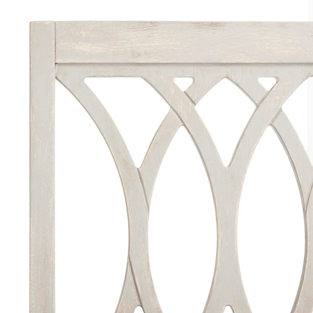 19''H Linen Side Chair in Taupe & Rustic Grey - a Pair For Sale - Image 9 of 11