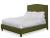 Casa Cosima Hazel Queen Headboard, Olive Velvet For Sale - Image 4 of 5