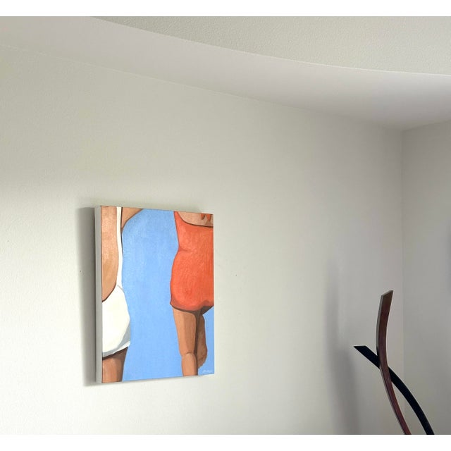 2020s "Take the Plunge" Original Modern Oil Painting, by Jennifer Hohlfelder For Sale - Image 5 of 8