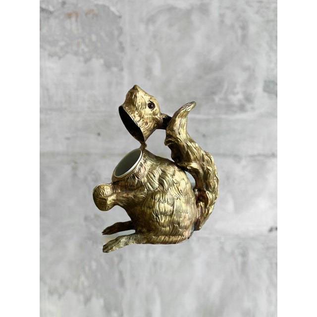 Brass Squirrel Bottle Holder, 1970s For Sale - Image 3 of 8