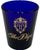 Vintage Contemporary The Plaza Hotel Nyc Cobalt Blue Shot Glass For Sale - Image 9 of 12