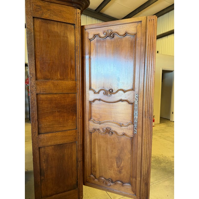 French Provincial 18th Century French Provincial Walnut Armoire For Sale - Image 3 of 8