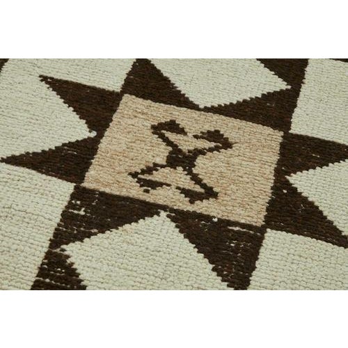 Beige Bohemian Runner Rug For Sale - Image 5 of 7