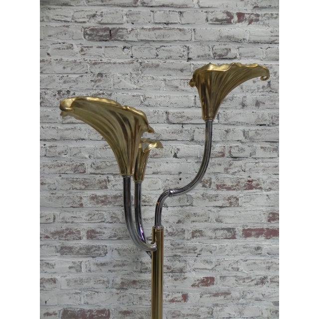 Vintage Italian Calla Lily Floor Lamp For Sale - Image 14 of 18