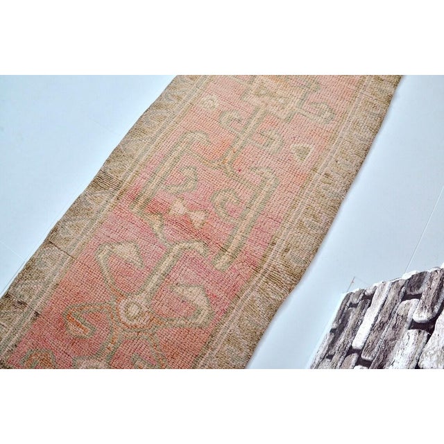 1950s Antique Wool Hallway Runner For Sale - Image 5 of 10