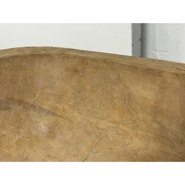 Handcrafted Wood Dough Bowl, Vintage For Sale - Image 9 of 12