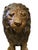 Mid-Century Modern Cast Bronze Sitting Lions, 20th Century, Set of 2 For Sale - Image 3 of 11