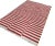 Handmade Cotton Striped Rug, Red And White 6'x9' For Sale