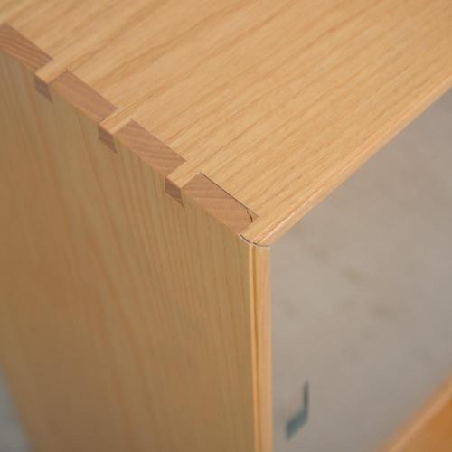 Vintage Bookcase in Elm with Glass Doors by Mogens Koch, 1970s For Sale - Image 3 of 11