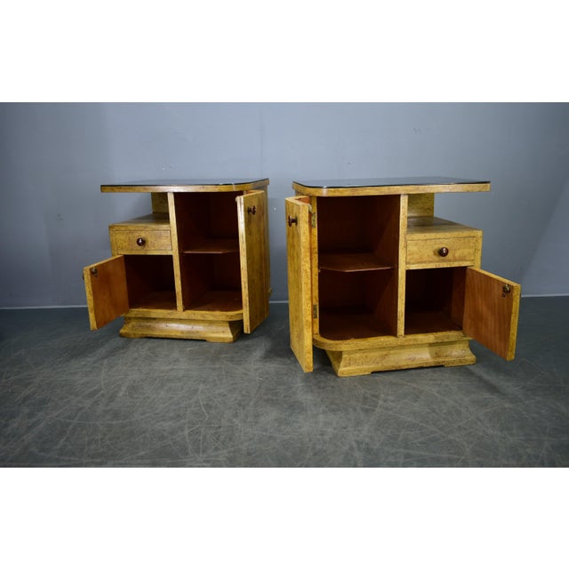 Vintage Art Deco Bedside Tables, Czechoslovakia, 1937s, Set of 2 For Sale - Image 4 of 18