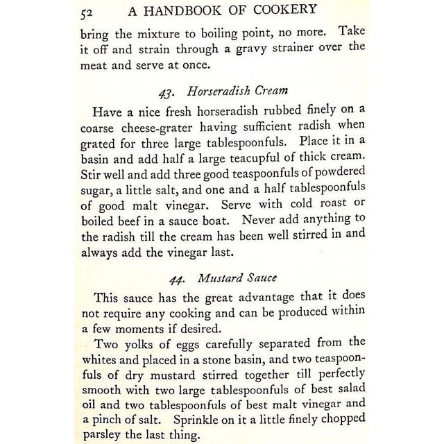 Traditional "A Handbook of Cookery for a Small House" 1923 Conrad, Jessie For Sale - Image 3 of 8